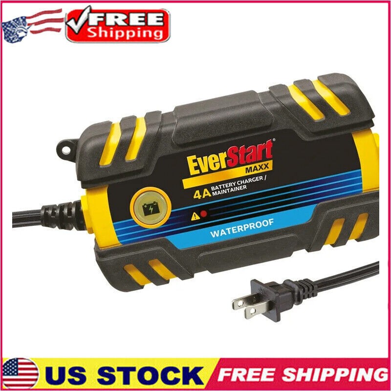 4A 12V Waterproof Impact-Resistant Auto Marine Battery Charger
