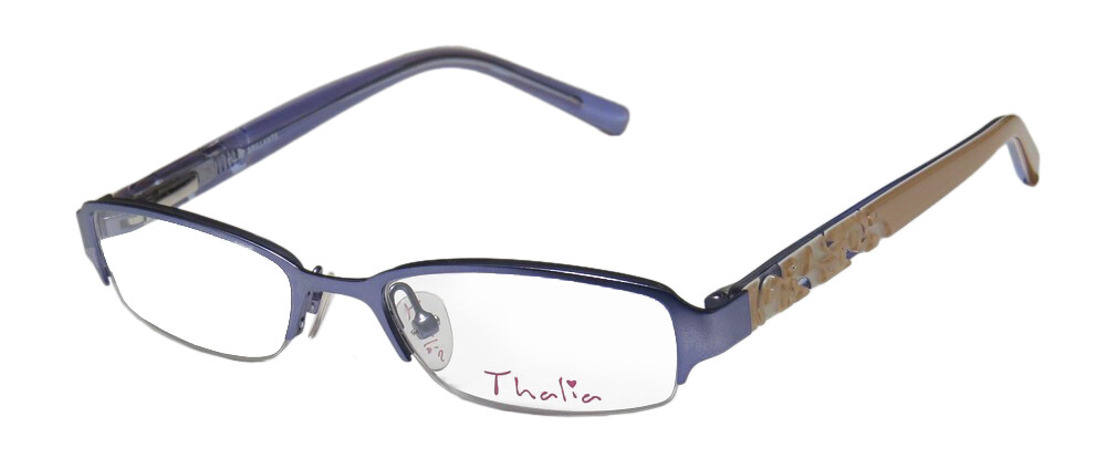 NEW THALIA BRILLANTE EYEWEAR DESIGNER METAL & PLASTIC MULTI-COLOR HALF-RIM PU