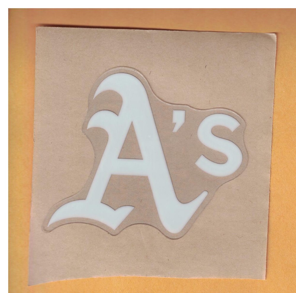 Oakland A's FULL SIZE MLB BASEBALL BATTING HELMET DECAL / WINDOW STICKER