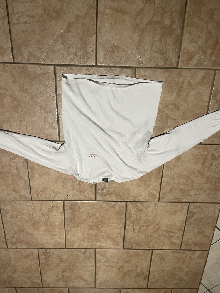 Stussy White All Fruits Ripe Long Sleeve Tee Size L