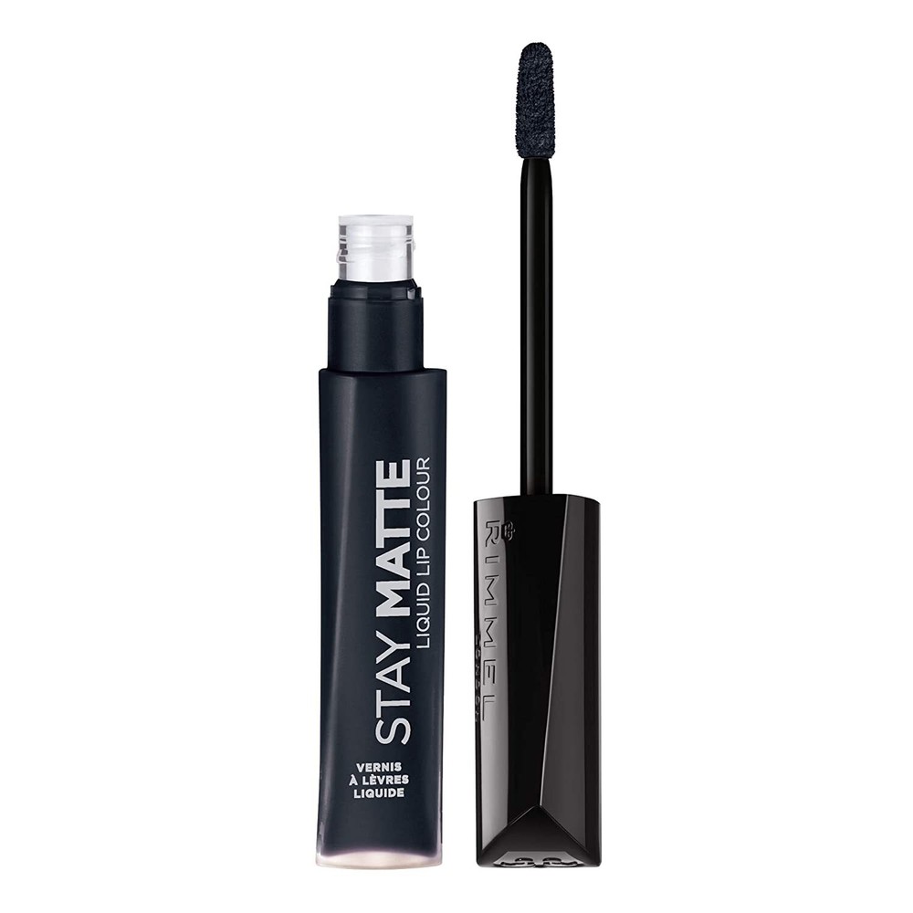 Rimmel Stay Matte Liquid Lipstick in Pitch Black 0.21 Fl Oz