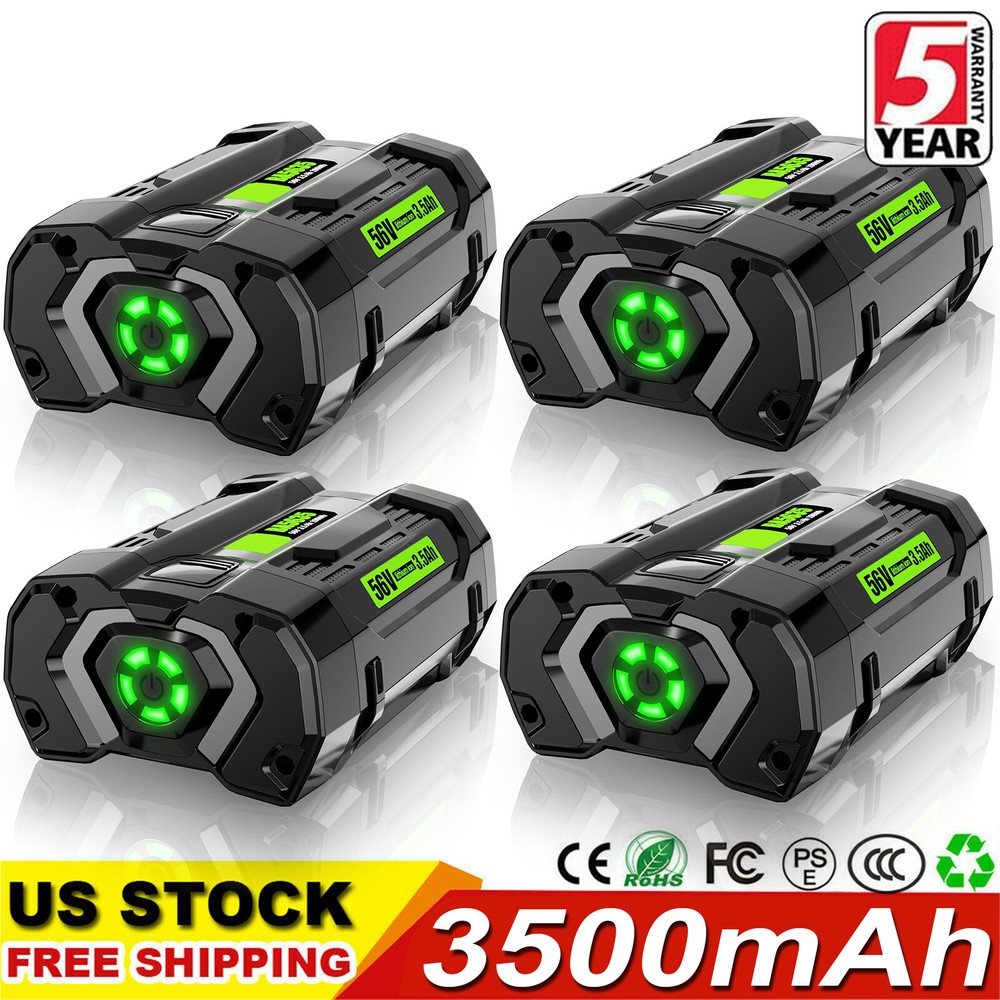 3.5 Ah Lithium Ion Battery Pack For EGO 56Volt BA1400 POWER+ BA2240 BA2800T New