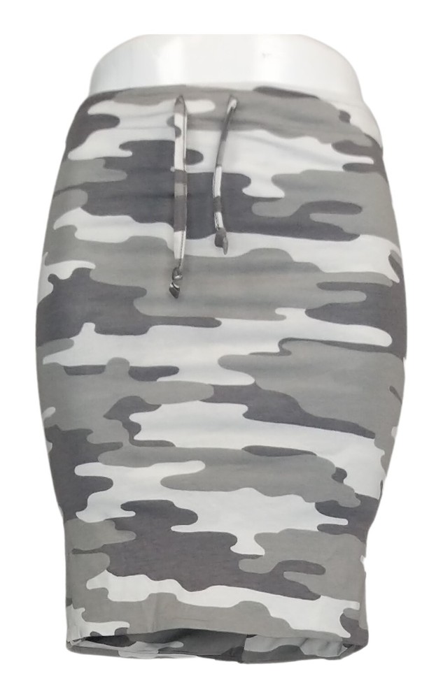 Anybody Cozy Knit Luxe Camo Snood Scarf Women's Skirt Sz One Size Gray