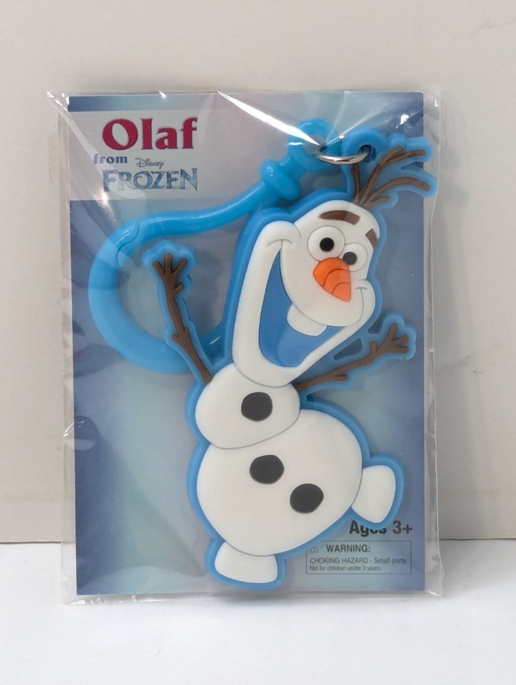 Disney Frozen Olaf Figural Bag Clip Keychain Figurine NEW IN SEALED PACKAGE