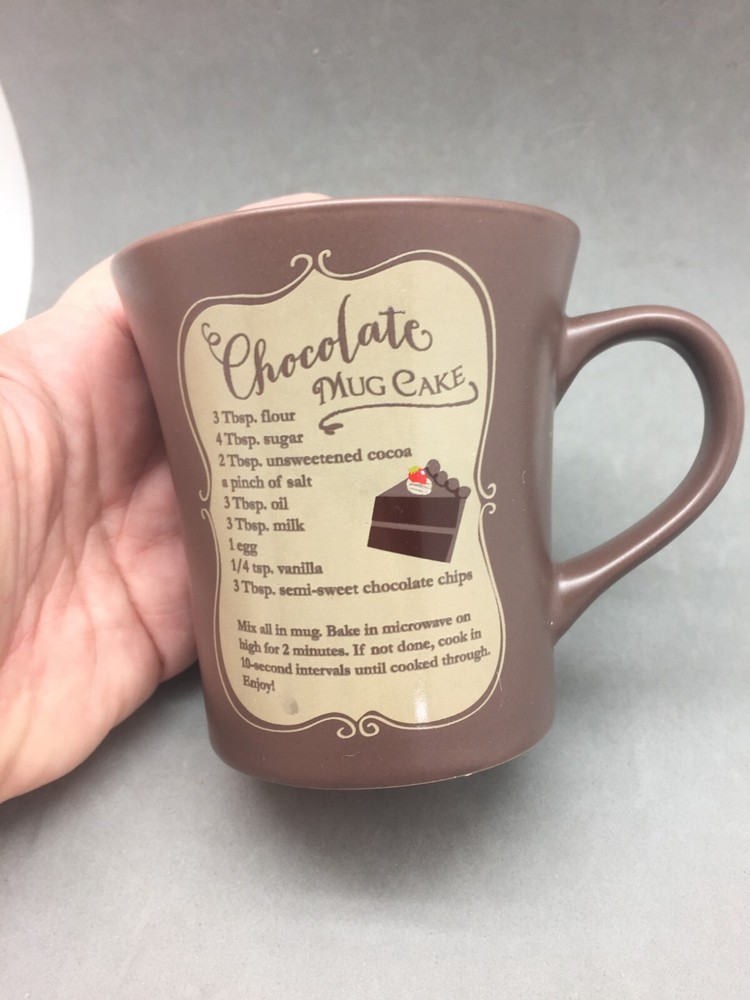 Chocolate Mug Cake Brown Ceramic Microwave Dessert Cup by Abby Press-image