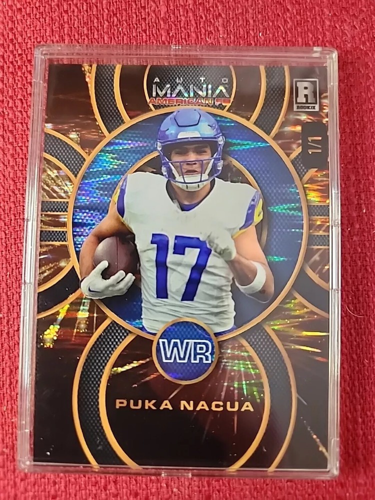 Puka Nacua 2024 Wild Card Automania #AMACP-PN Refractor 1/1 RC