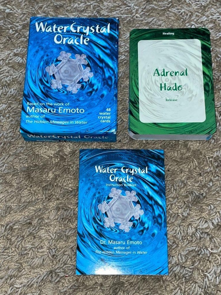 Water Crystal Oracle by Masaru Emoto (2004, Cards,Flash Cards)