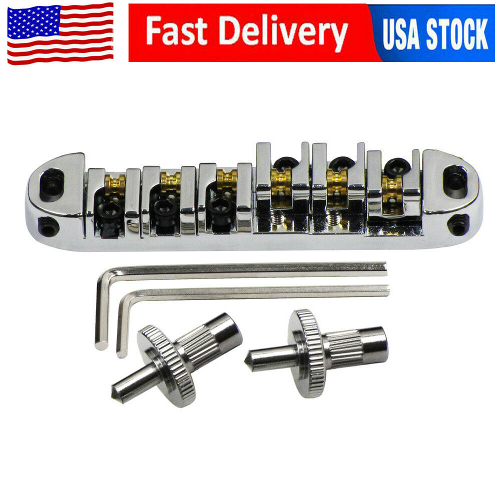 Brass Roller Saddle Bridge Nuts Wrench Tune-o-Matic for LP SG ES Chrome Plated