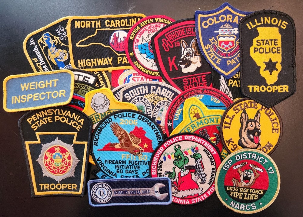 State Police Highway Patrol K9 SWAT Bomb Air + SP HP Patch U Pick Choose Patches