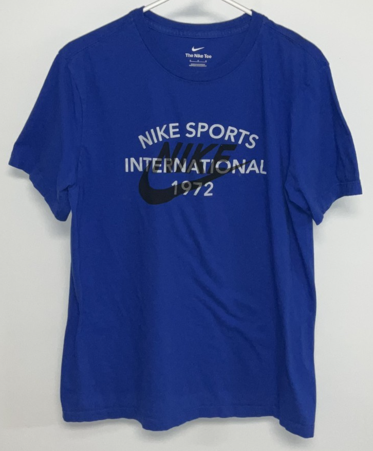 Nike Short Sleeve T-Shirt Men's Medium Blue