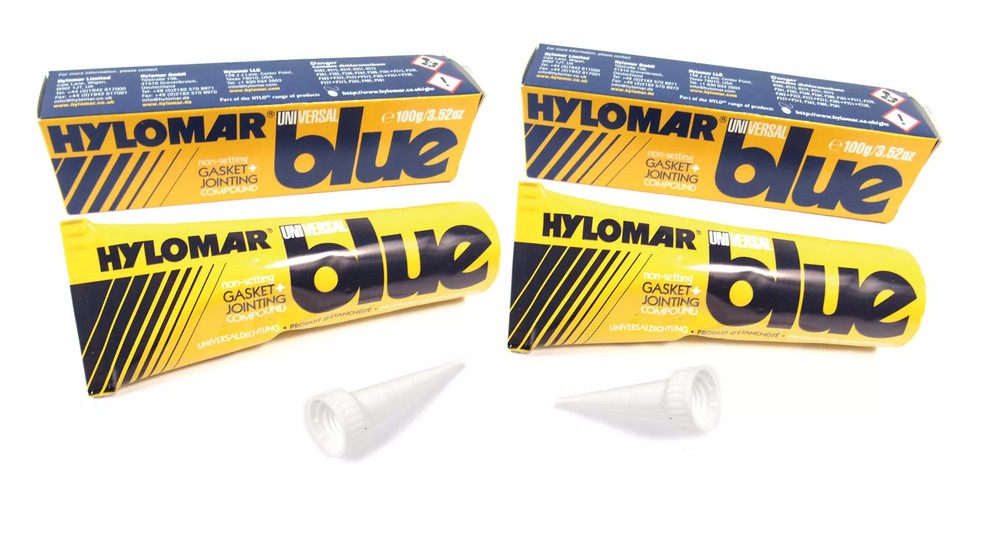 Set of 2 HYLOMAR Universal Blue Gasket Sealer RTC3347 71823 Two 100-gram Tubes