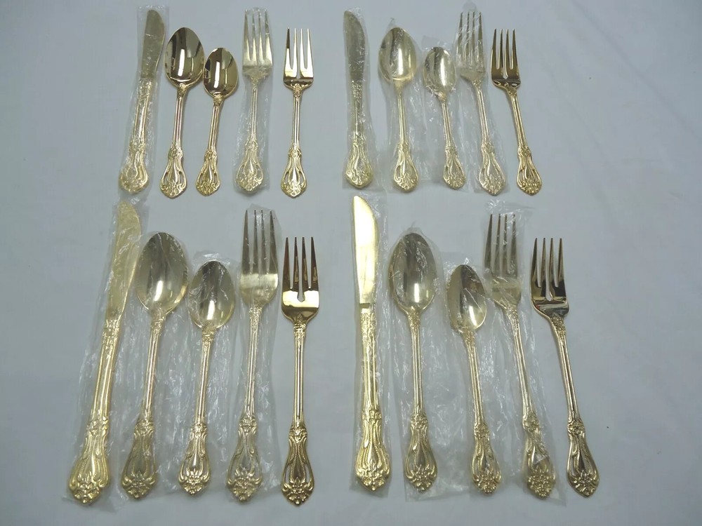 ROGERS VALENTINE ELECTROPLATE FLATWARE CHINA 20-PIECES