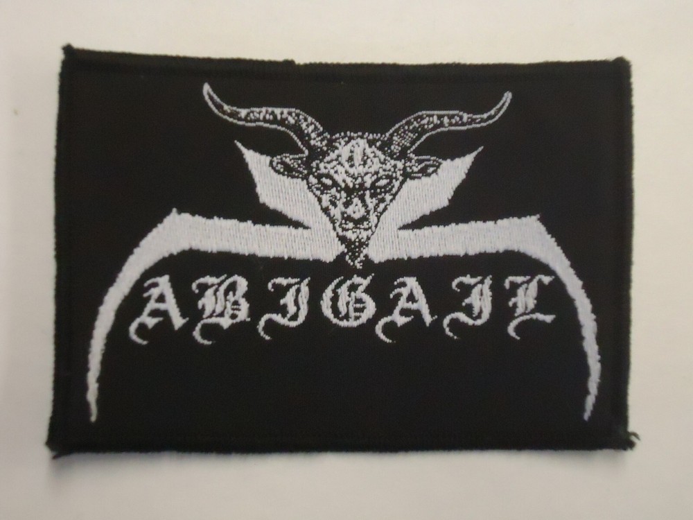 ABIGAIL BLACK METAL WOVEN PATCH-image