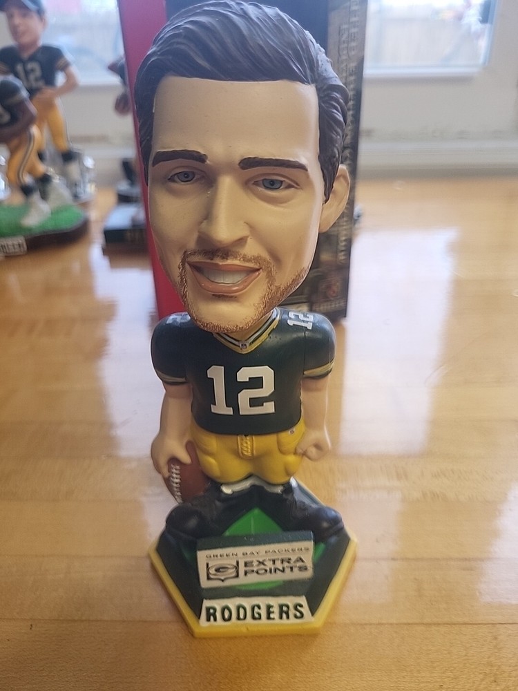 Aaron Rodgers Green Bay Packers Extra Points Bobblehead No Box-image