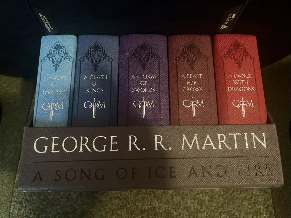 George R.R. Martin A Song of Ice and Fire Leather Bound 5-Book Set-image