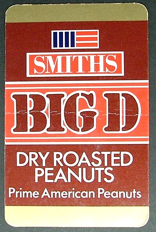 1 x Joker playing card single swap Smiths Big D Dry Roasted Peanuts AD 310