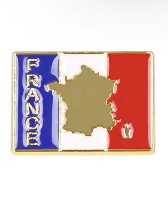 France Flag Lapel Pin Badge National Country Flag Button Gift  🇫🇷