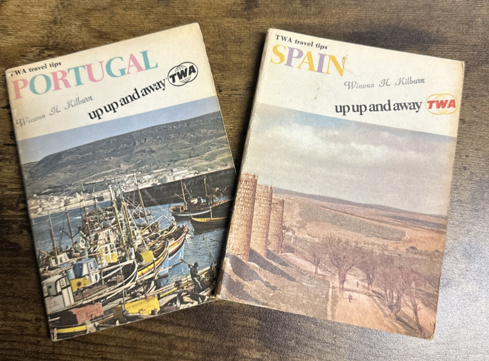 TWA Trans World Airlines Business Travel Tips Portugal & Spain 1968 Editions VTG