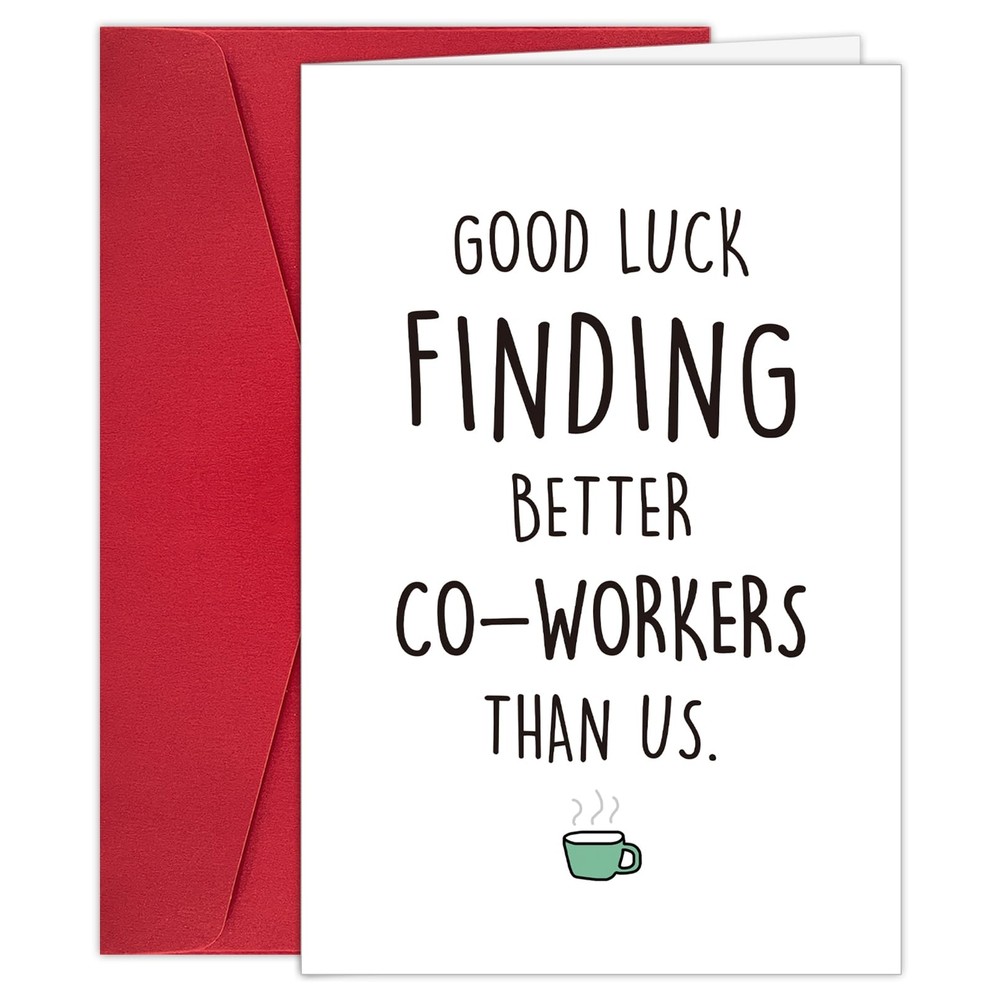 Biturat Funny Coworker Leaving Card, Farewell Gifts for Coworkers Men Women, ...