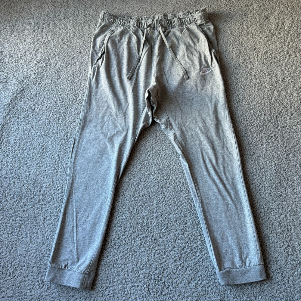 NEW Nike Pants Mens Extra Large Gray Sportswear Club Knit Jogger Sweat Train Gym