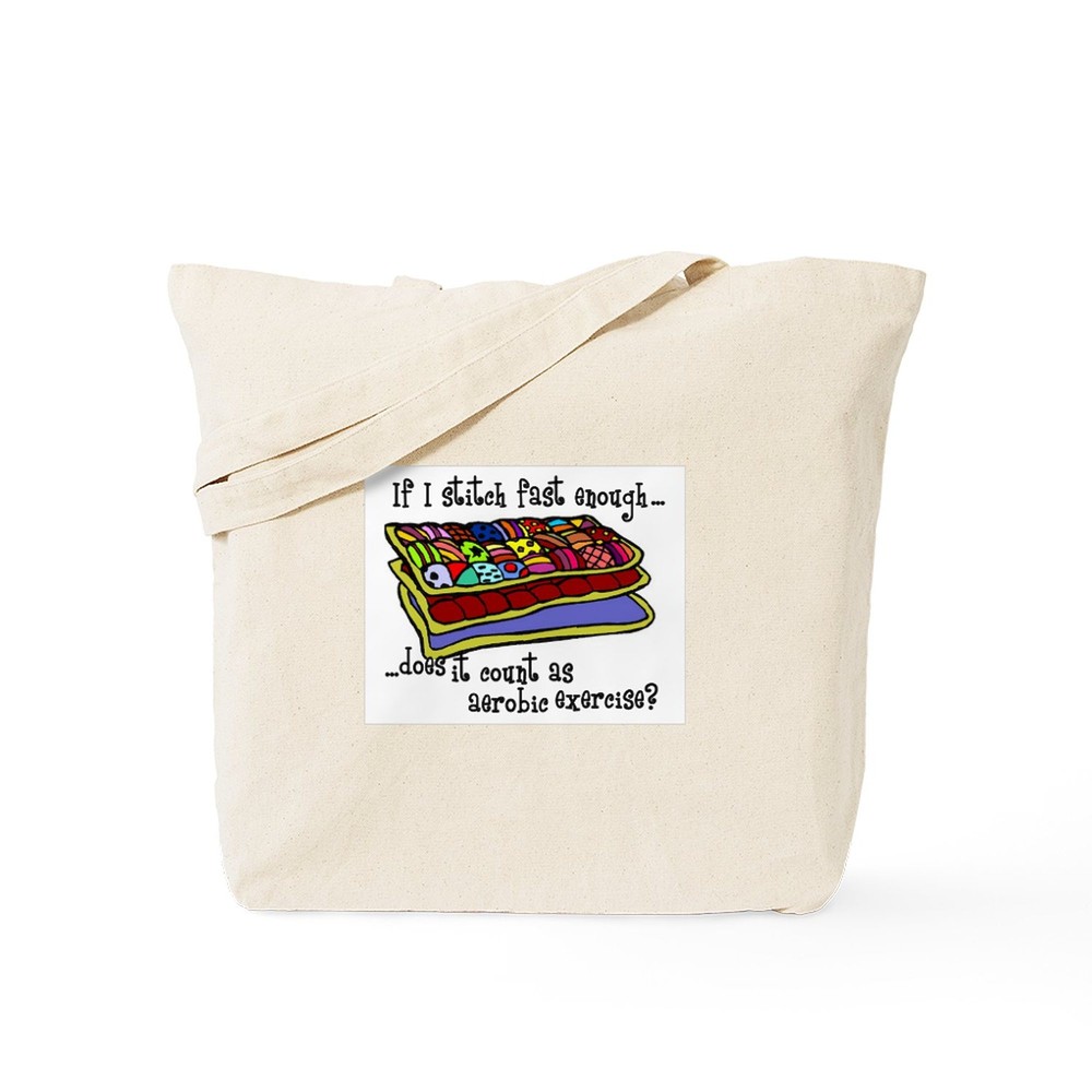CafePress Quilting Aerobics Tote Bag (256122398)