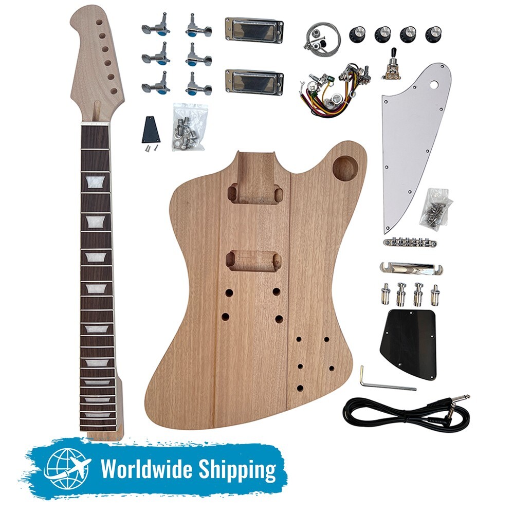 DIY Electric Guitar Kits ABR-1 Bridges 1963 V Type Set Neck Free Shipping-image