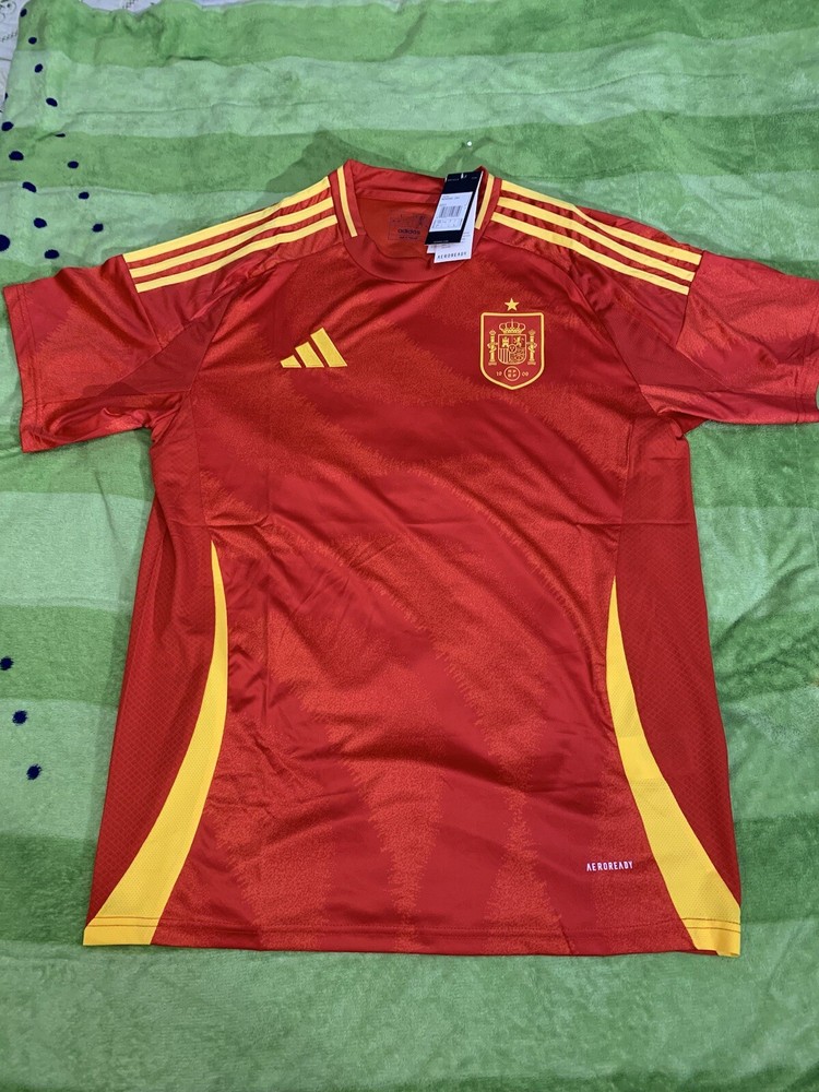 Spain Home Soccer Jersey 2024 Size X-Large