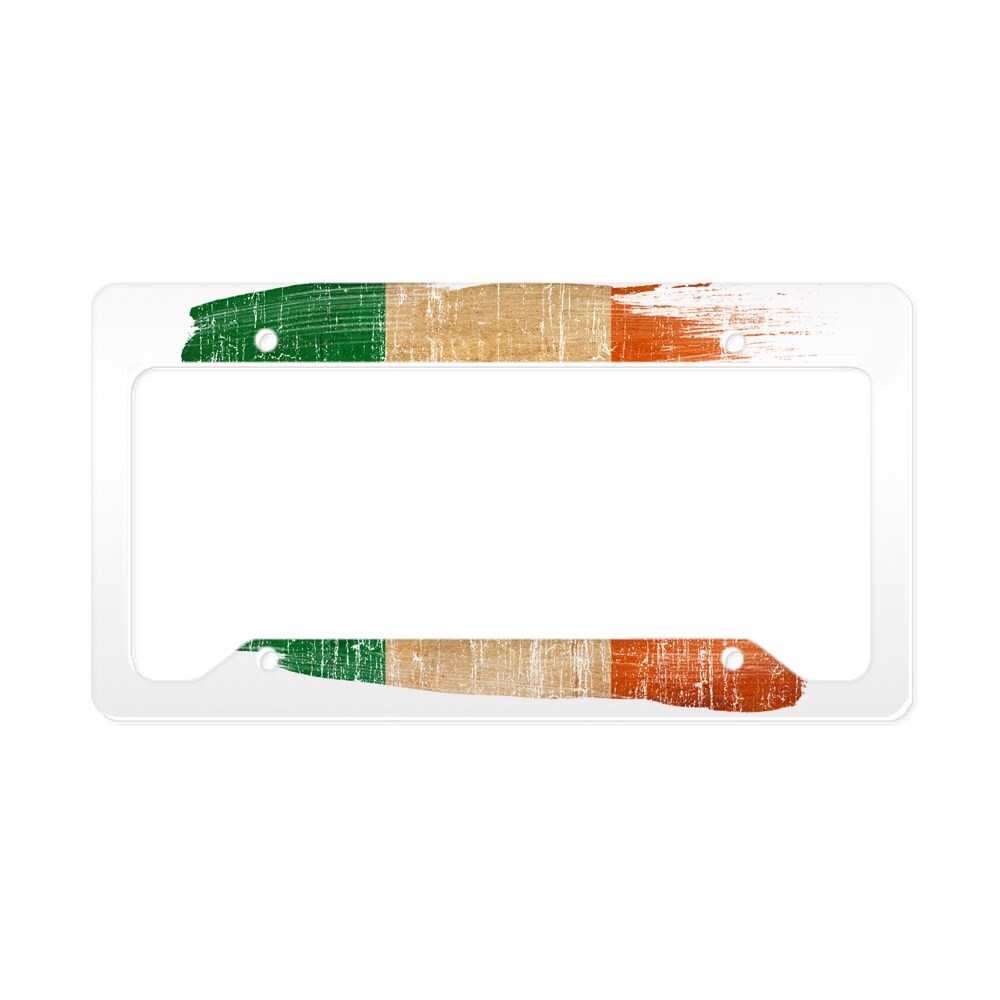 CafePress Ireland Flag License Plate Holder License Frame (646267003)