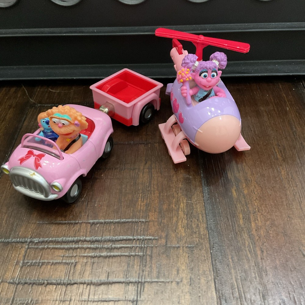 Abby Cadabby And Zoe Die Cast Helicopter And Car By Learning Curve Sesame Street-image