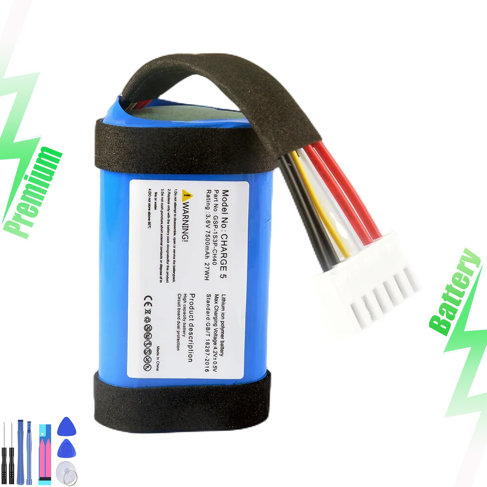 For JBL Charge 5 Charge5 Speaker 7500mAh Replacement Battery GSP-1S3P-CH40