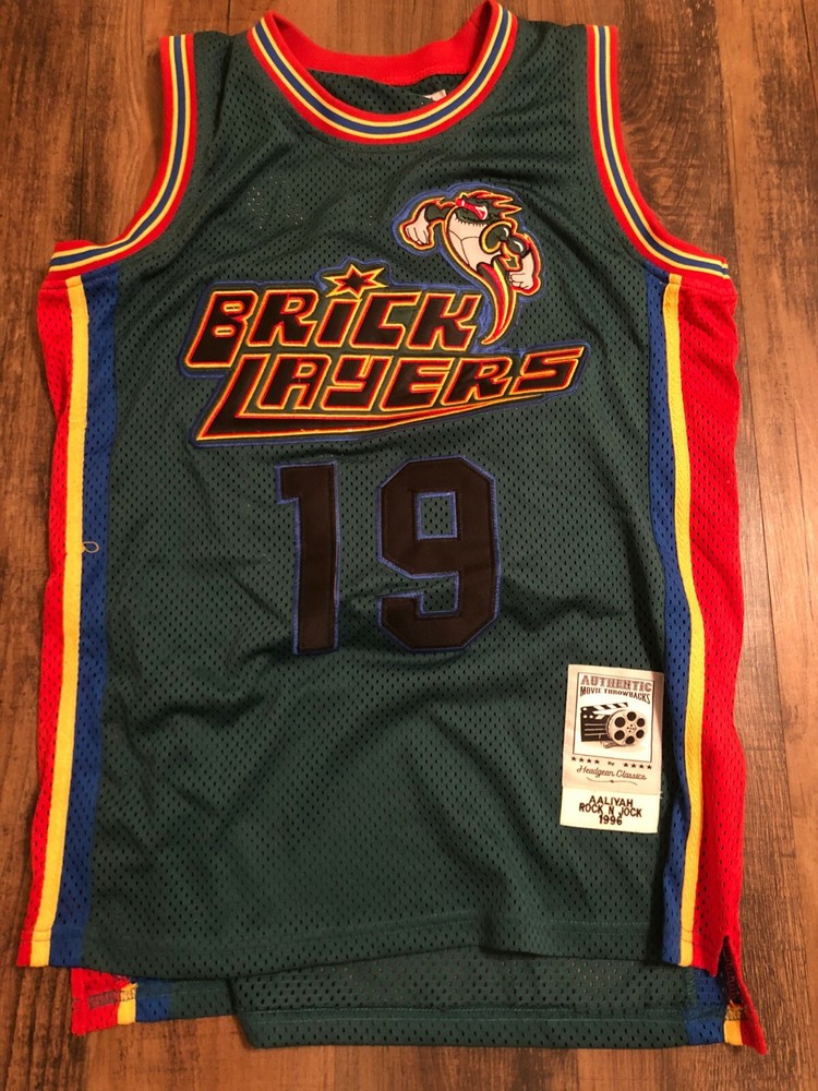 Aaliyah Vintage Rock N Jock Brick Layers Basketball Jersey Size S by Headgear Classics  -image