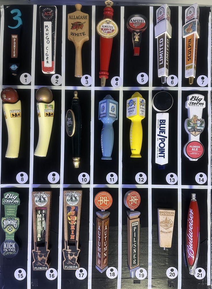 $20 BEER TAP HANDLES (used) - PICK YOUR OWN - VOLUME DISCOUNTS! Updated 11/11/24