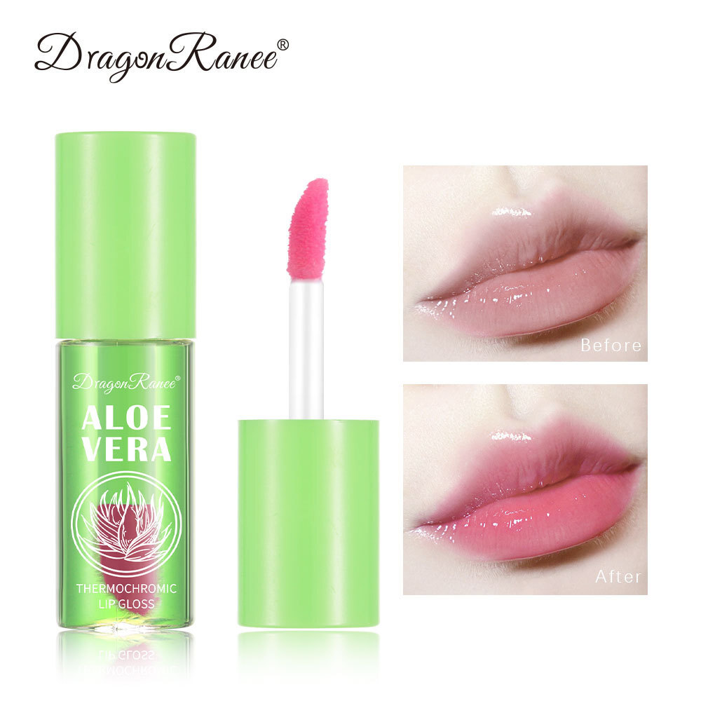 pH-Reactive Aloe Lip Oil Gloss – Hydrating Color-Changing Tint 🌸💋