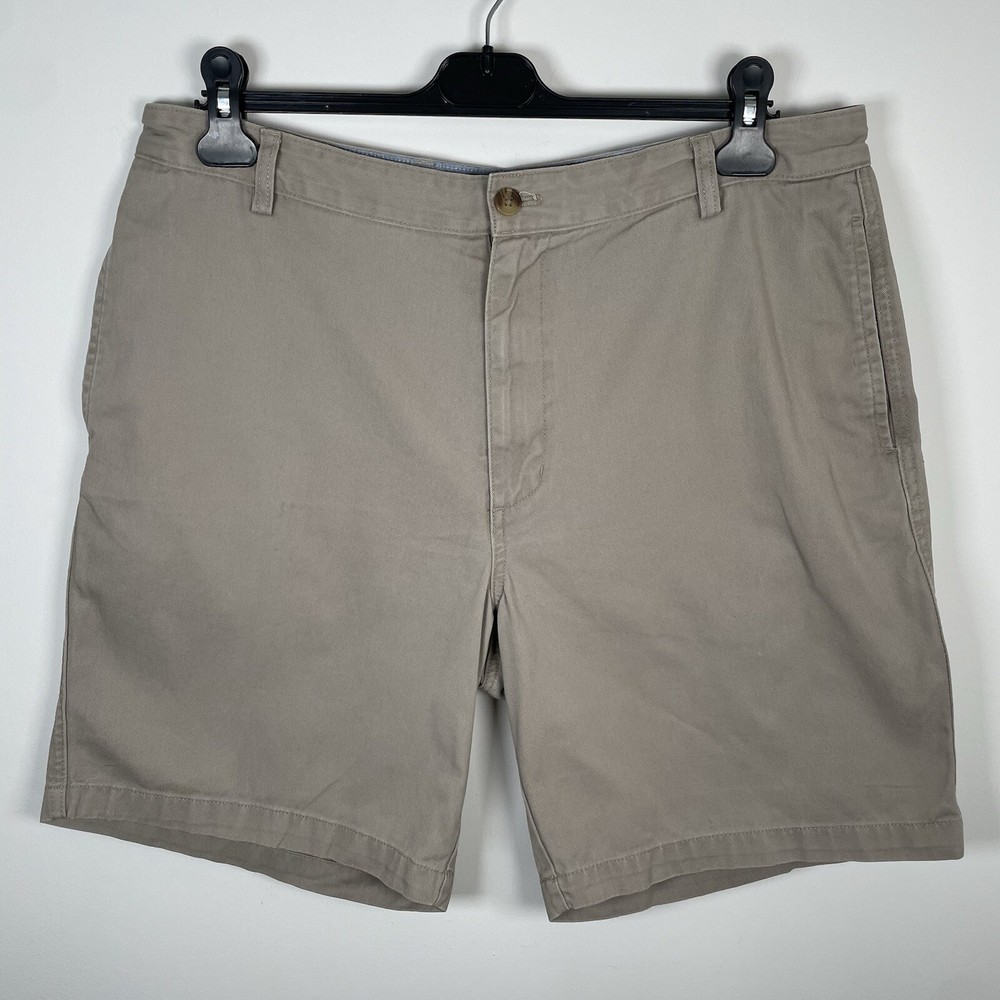 Chaos Chino Shorts By Ralph Lauren 100% Cotton Beige Mens Size W36