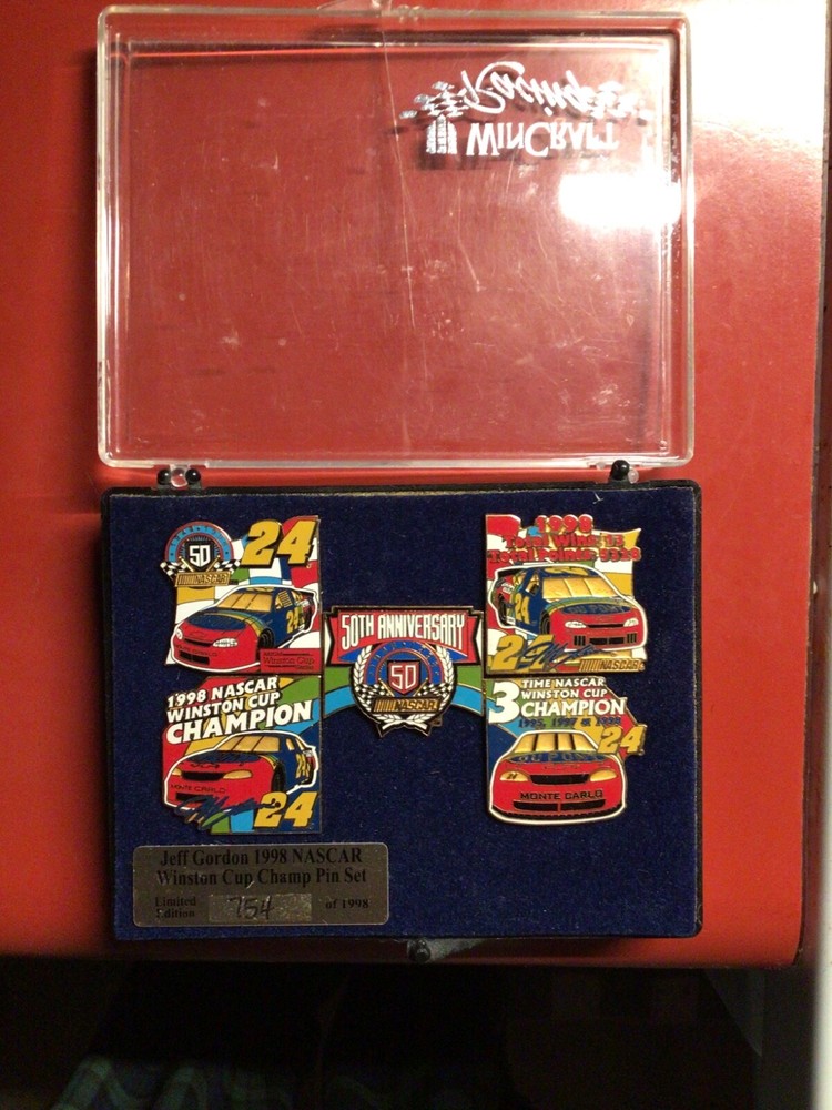 1998 Jeff Gordon Winston Cup Champ Limited Edition Pin Set #274 of 1998