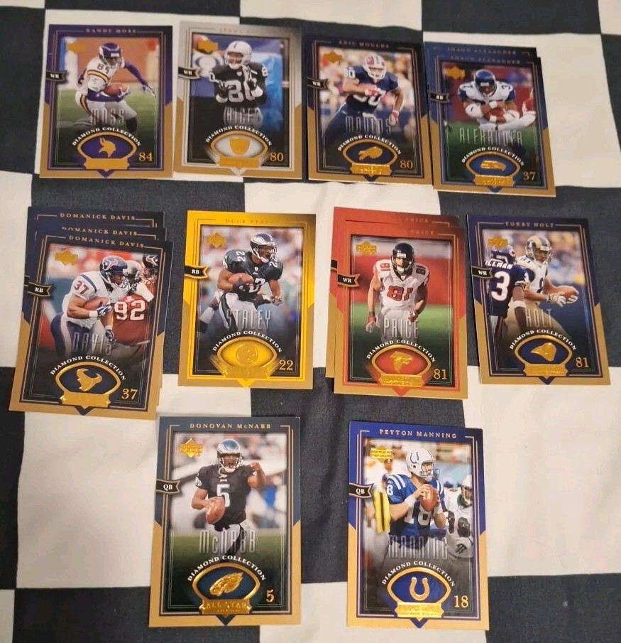 (Lot of 27 ) 2004 Upper Deck Diamond Collection NFL  Cards With SOME DOUBLES