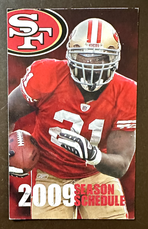 San Francisco 49ers 2009 pocket schedule