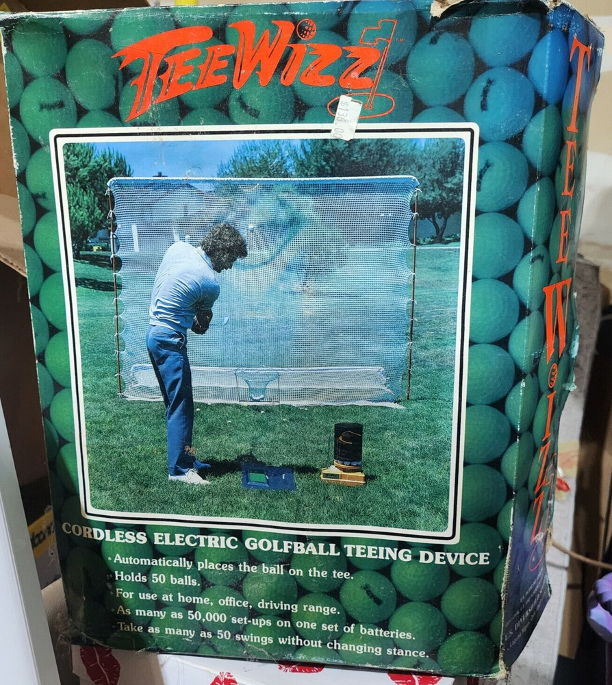 Automatic Cordless Electric Golf Ball Teeing Device by Tee Wizz Golf NIB