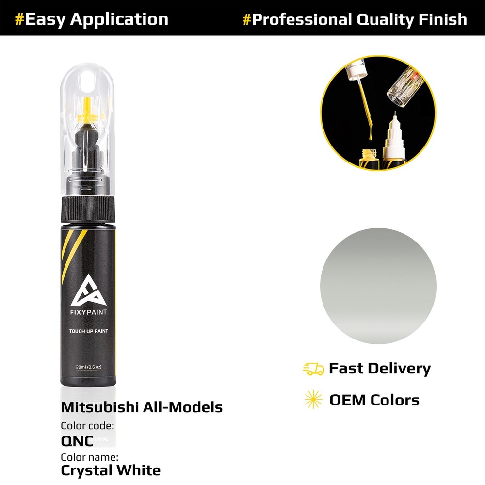 Touch up Paint for Mitsubishi Code: QNC Crystal White Professional Repair