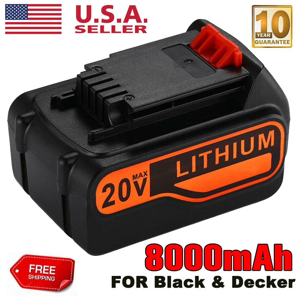 20V MAX 8.0Ah Replacement Battery for Black+Decker LBXR20 LB20 LBX20 LB2X4020
