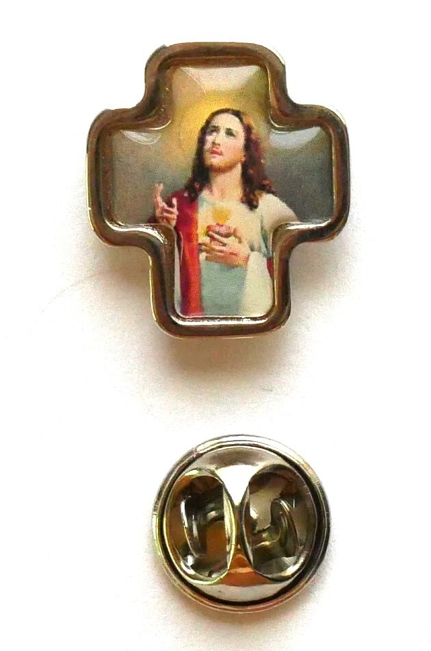 Sacred Heart of Jesus 5/8 Inch Devotional Lapel Pin