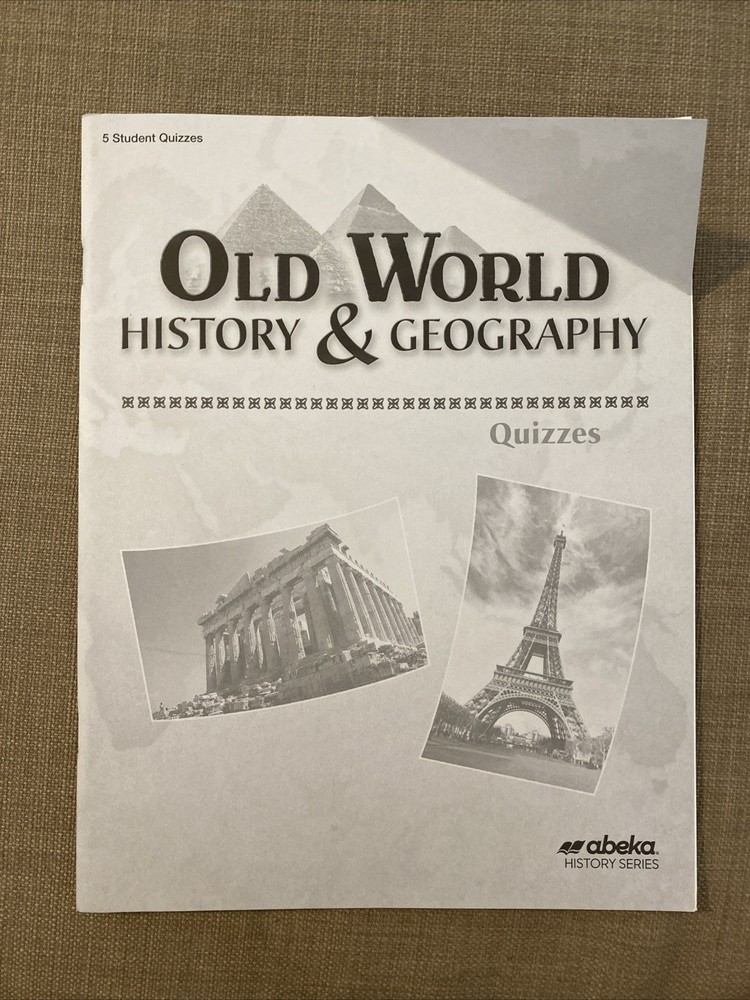 Abeka Old World History Geography Student Quizzes Like New Condition-image