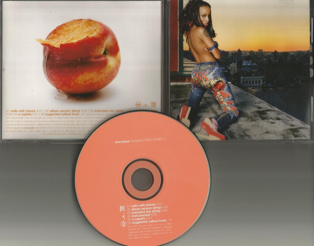 CHEROKEE Nectarine ACAPELLA & INSTRUMENTAL & CLEAN & EXTEND PROMO DJ CD Outkast