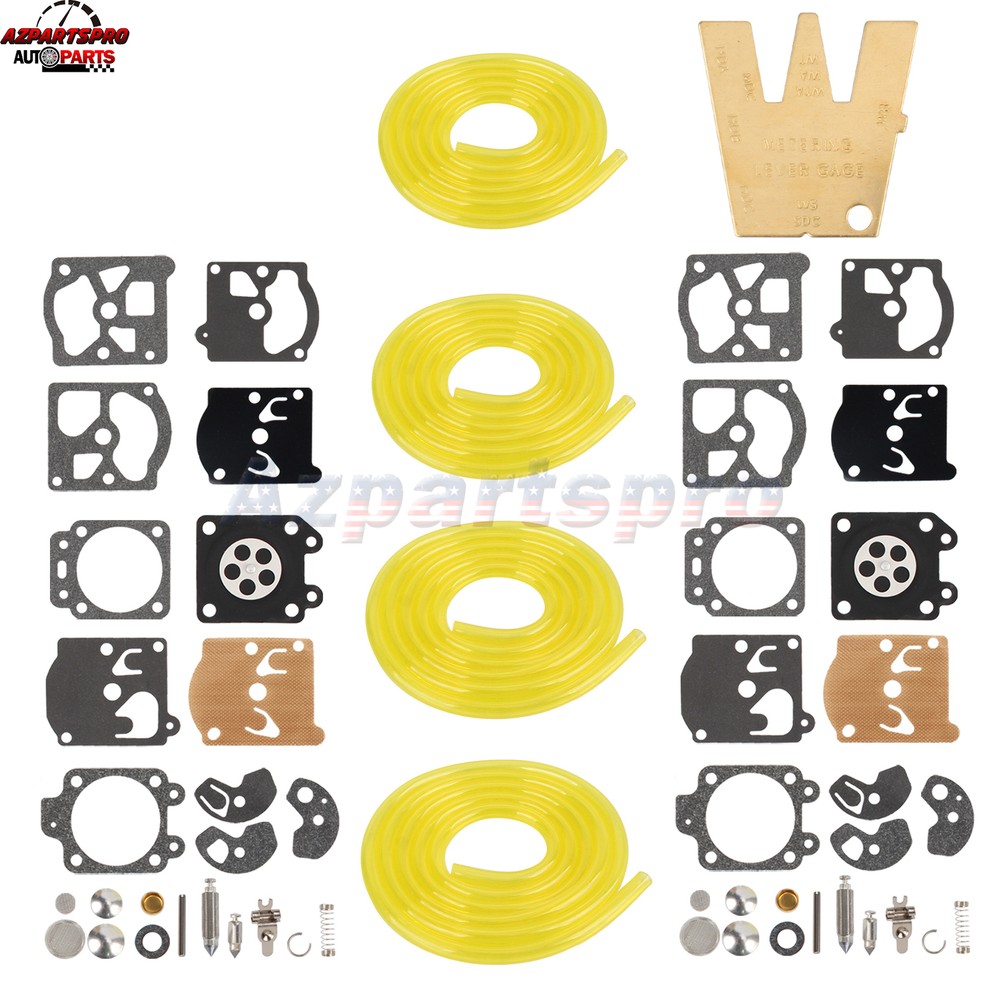 Carburetor Diaphragm Fuel Line Kit for Walbro WA-203 WA-205 WA-206 WA-208 WA-209