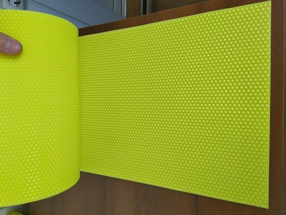 MÁQUINA DE FUNDACIÓN DE PRENSA DE CERA DE ABEJAS NUEVA Dadant 5.5mm HOJAS DE CERA DE ABEJAS-image