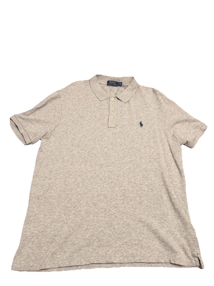 Polo Ralph Lauren Classic Fit Men's Gray Short Sleeve Polo Shirt Size L