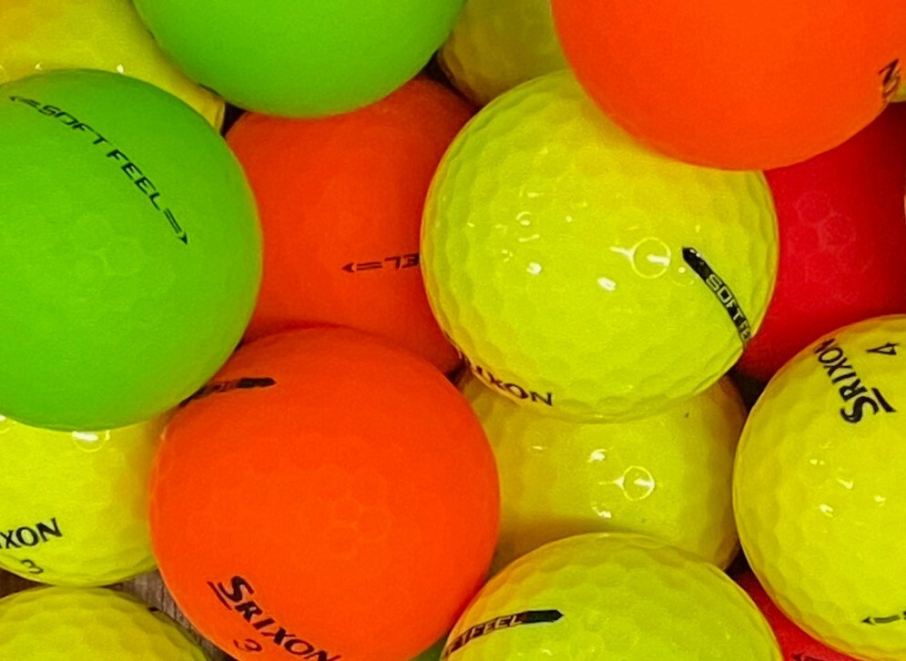 50 Srixon Soft Feel 5A-4A Mint Condition Assorted Color Used Golf Balls