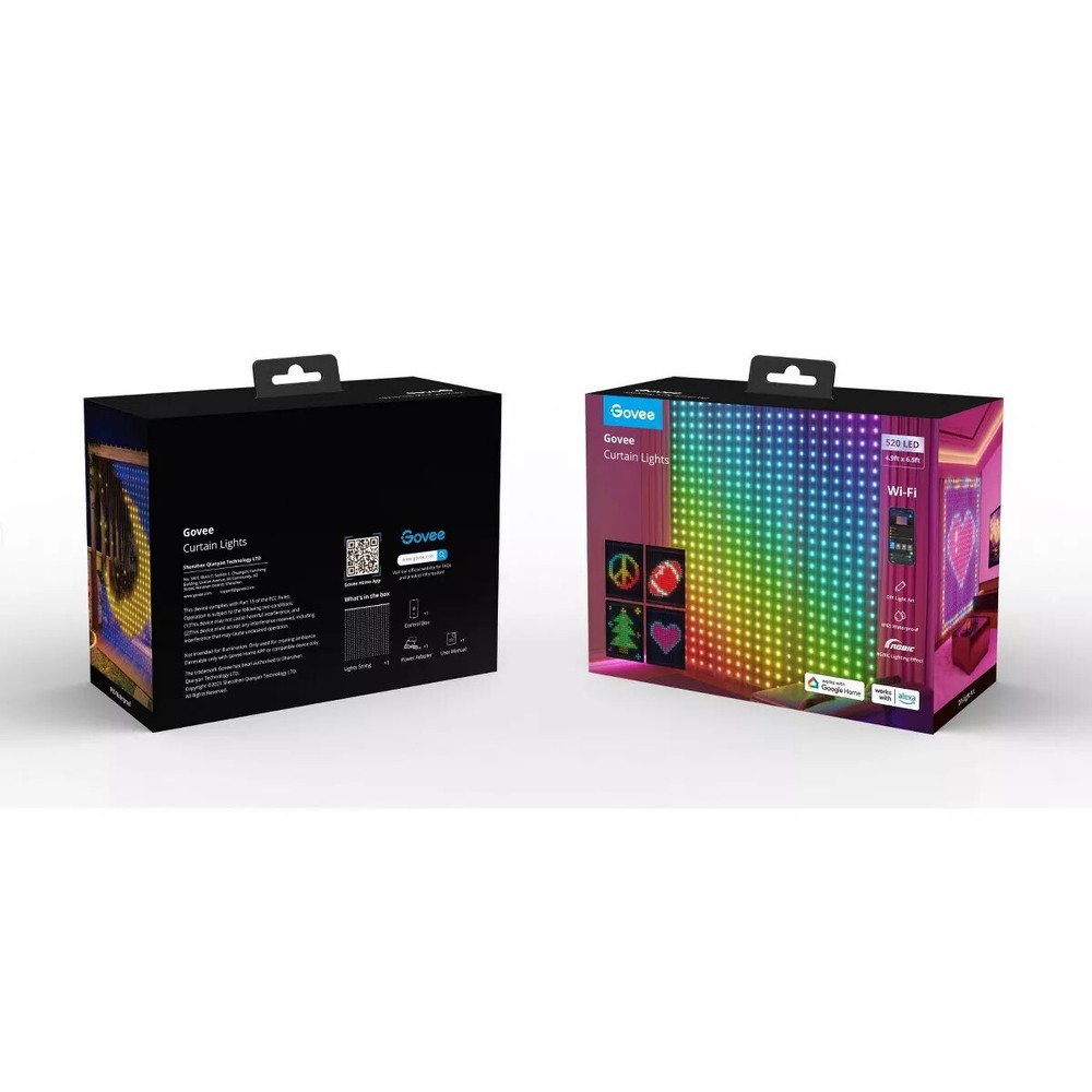 Govee H70B1AA1 RGBIC Curtain Lights - Multicolor 520 LED BRAND NEW SHIPS FAST