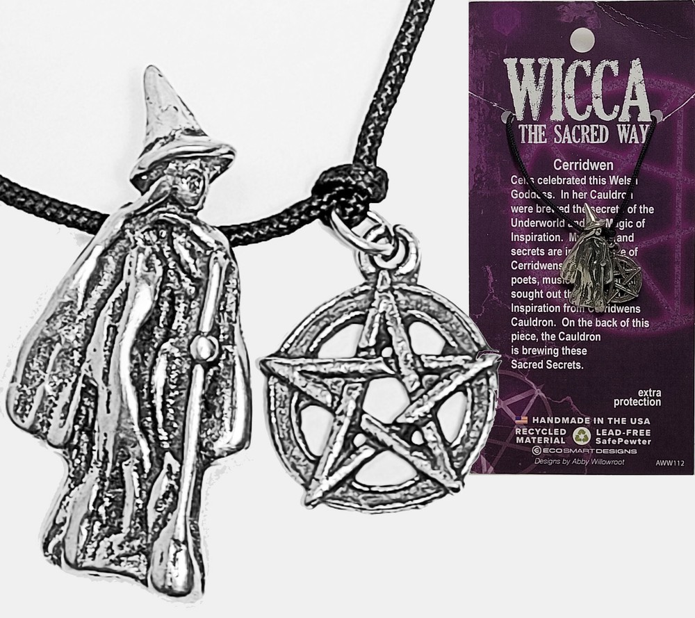 Abby Wilowroot CERRIDWEN Wicca Welsh Goddess Amulet Cord+Storycard-image