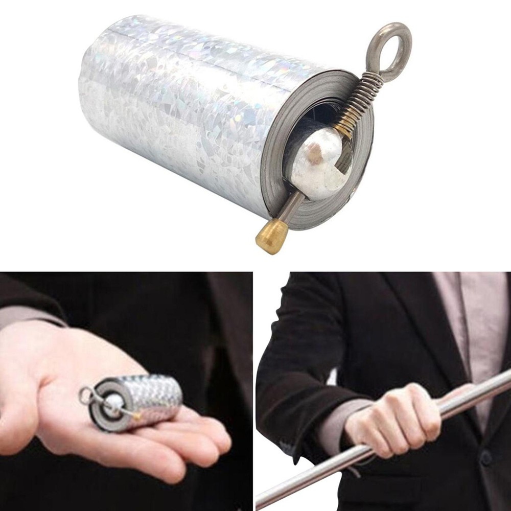 Magic Props Telescopic Magic Wand Portable Pocket Magic Staff Steel Magic